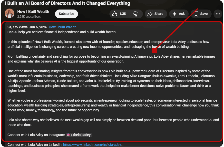 Nigerian creators writing SEO descriptions