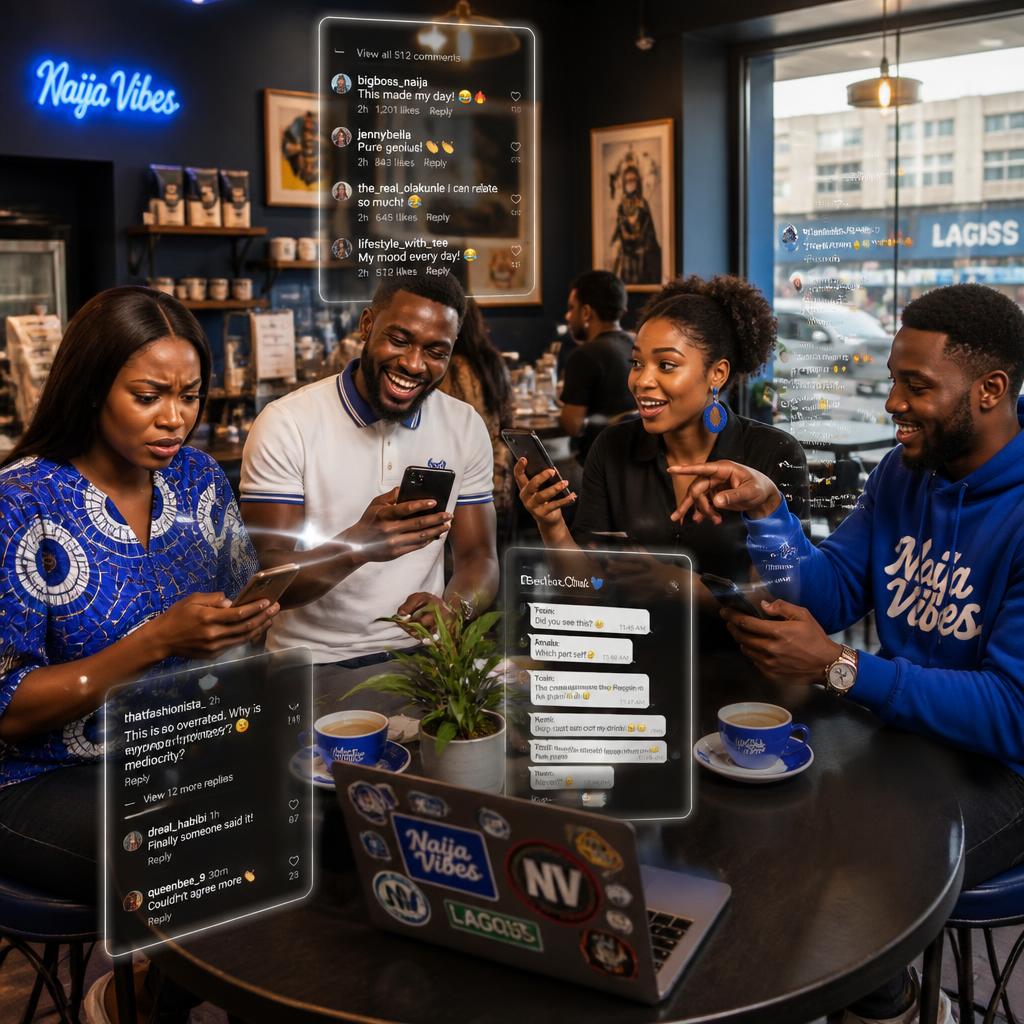Nigerians chatting in comments