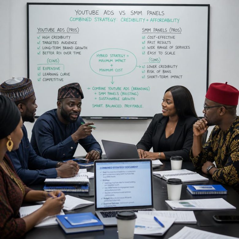 Nigerian businesses choosing between YouTube Ads and SMM panels