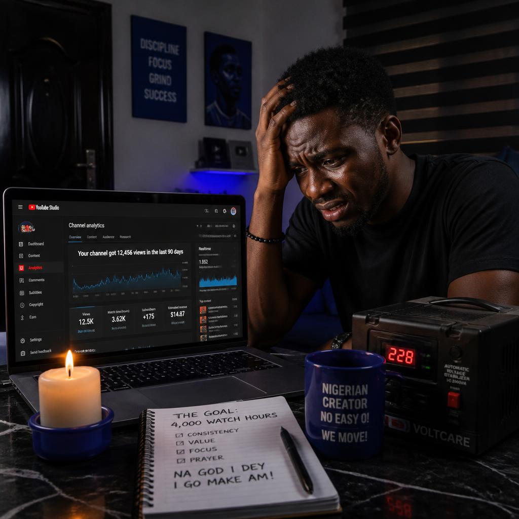 Nigerian YouTube creator frustrated with watch hours requirement