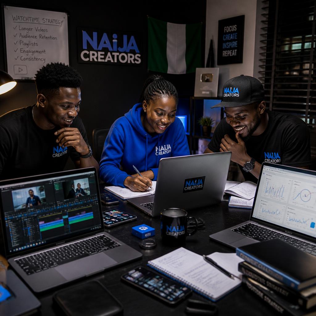Nigerian YouTube creators applying watch time strategies