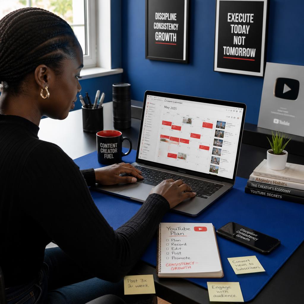 Nigerian creator planning Shorts posting schedule
