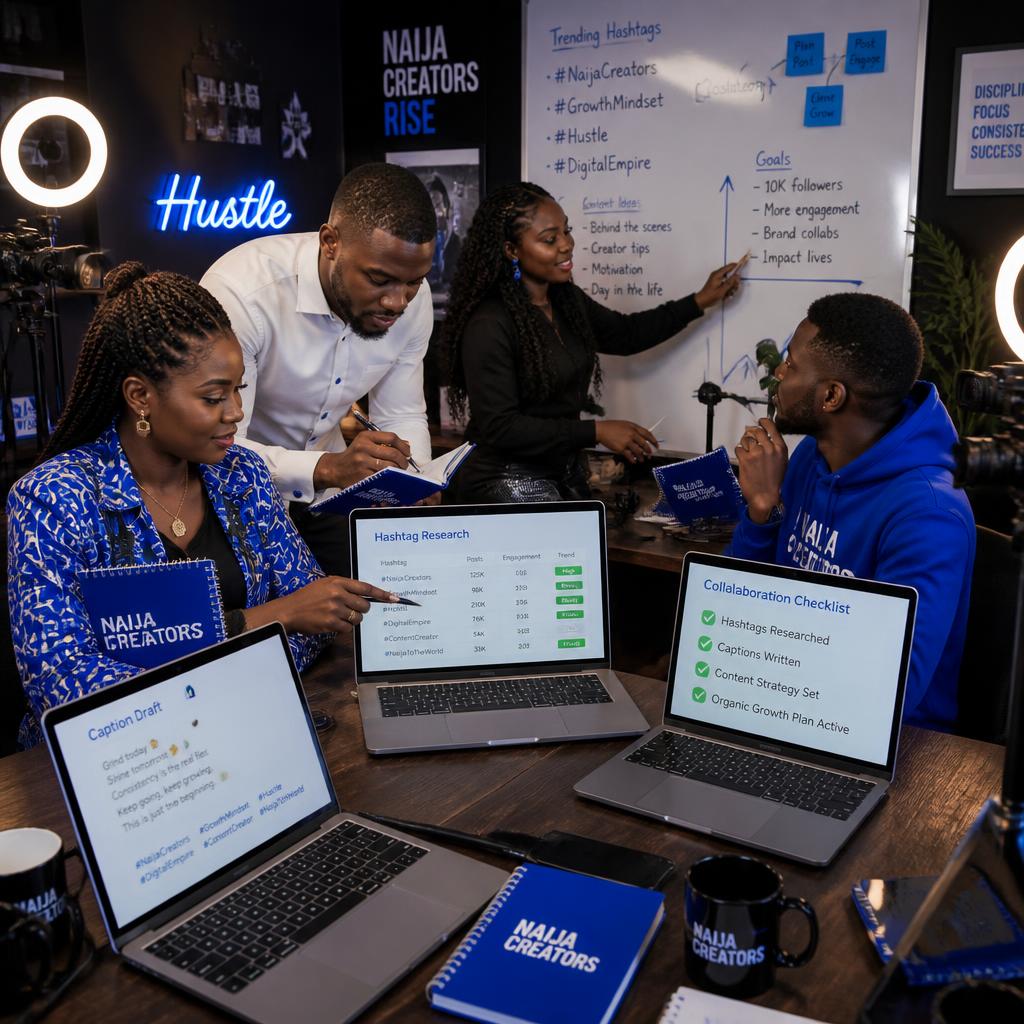 Nigerian creators collaborating for more Instagram likes