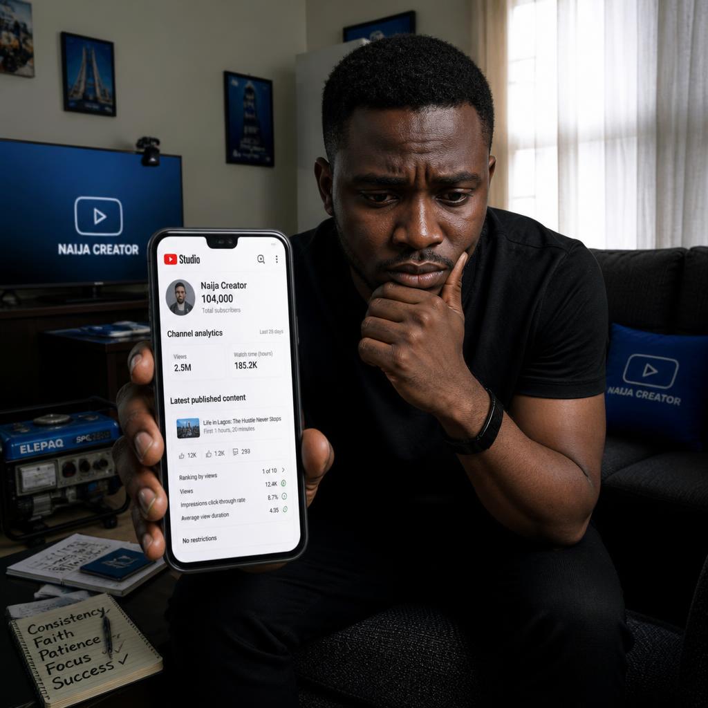 Nigerian YouTuber worried about fake views