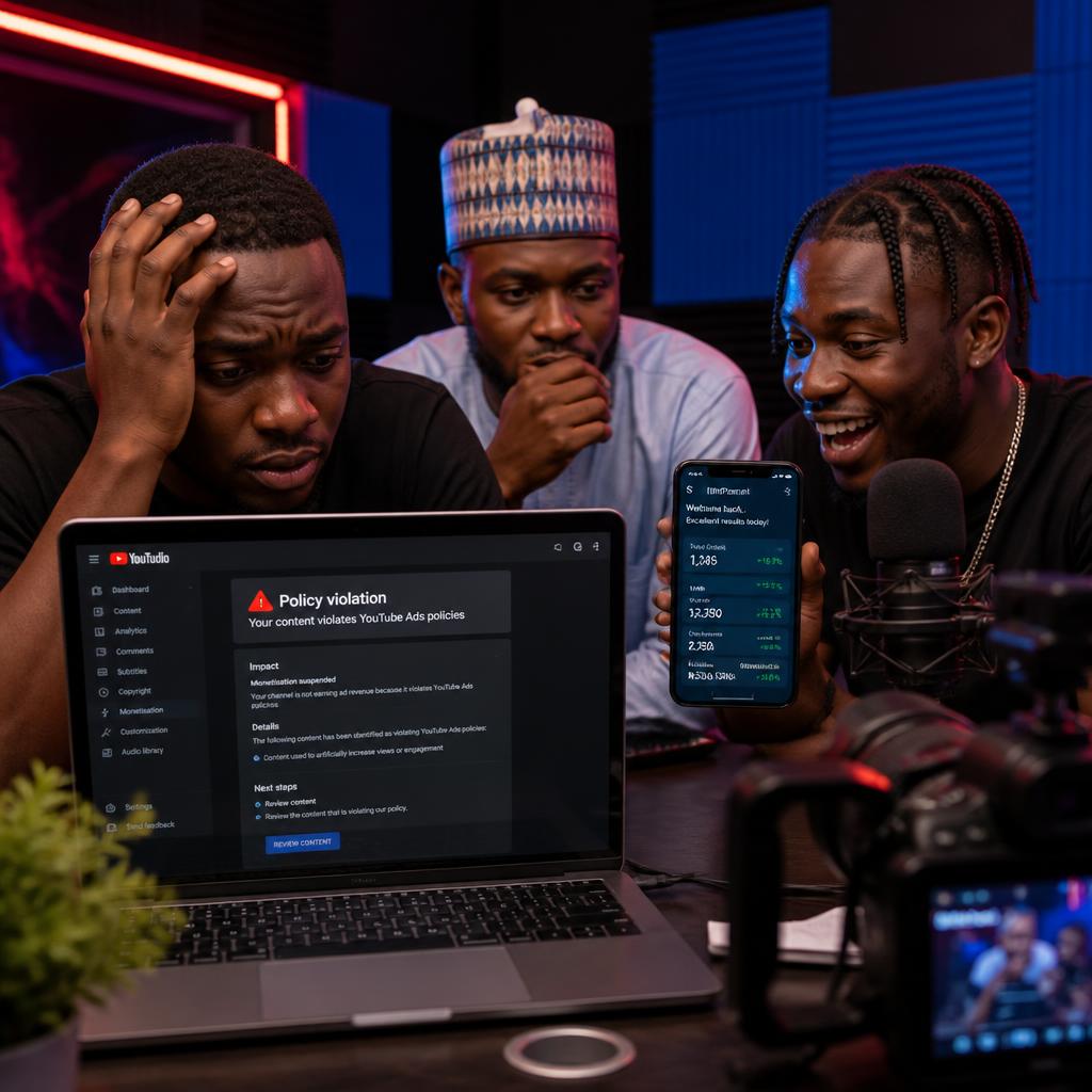 Nigerian creators worried about YouTube Ads safety vs SMM panel risks
