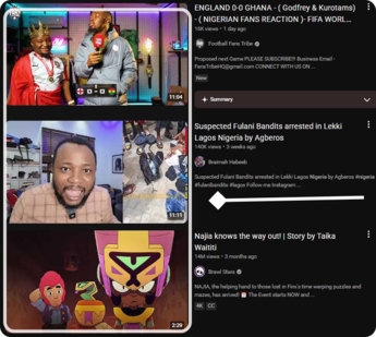 Nigerian thumbnails and SEO optimization