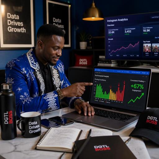 Instagram analytics chart Nigeria SMEs,