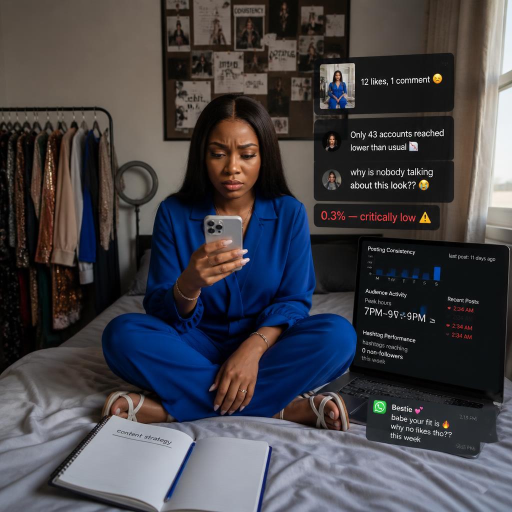 Nigerian influencer missing audience vibe