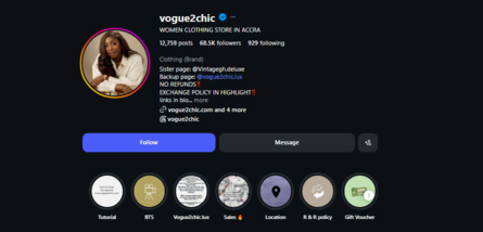 Naija influencer at marketplace