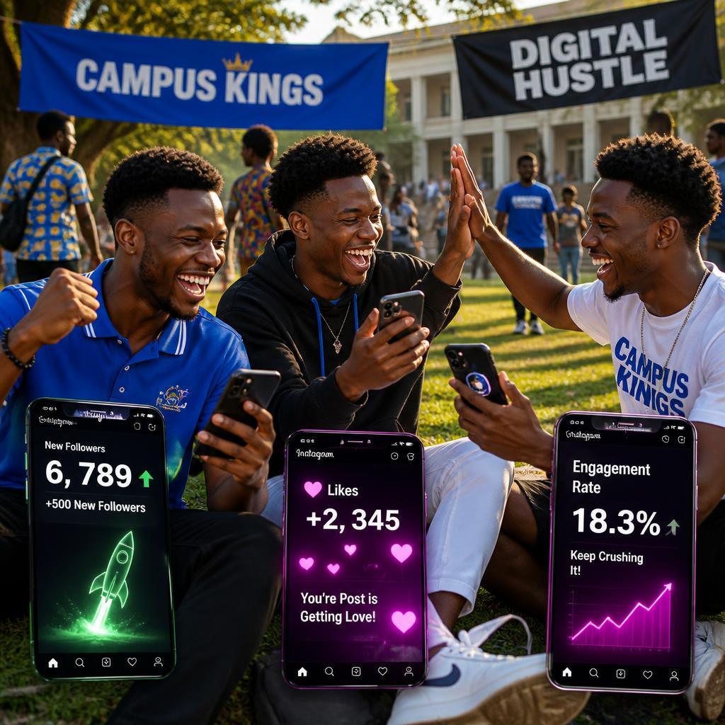 Nigerian students boosting Instagram followers
