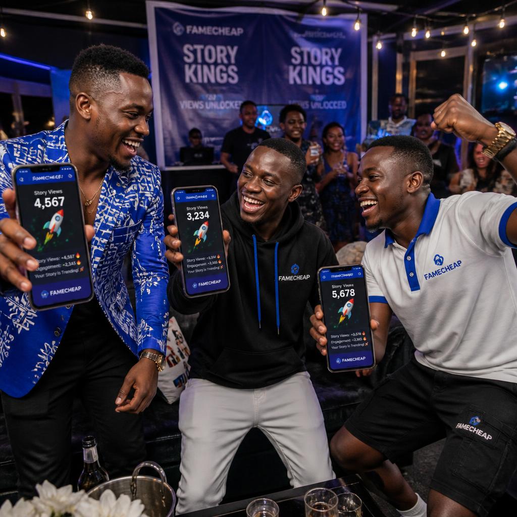 Nigerian creators celebrating boosted IG story views