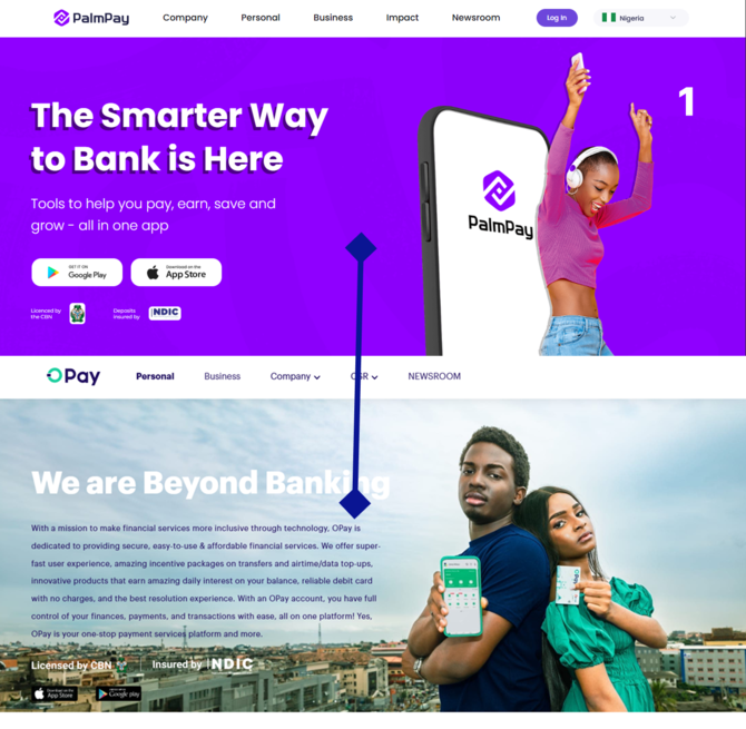 Nigerian youth using OPay wallet