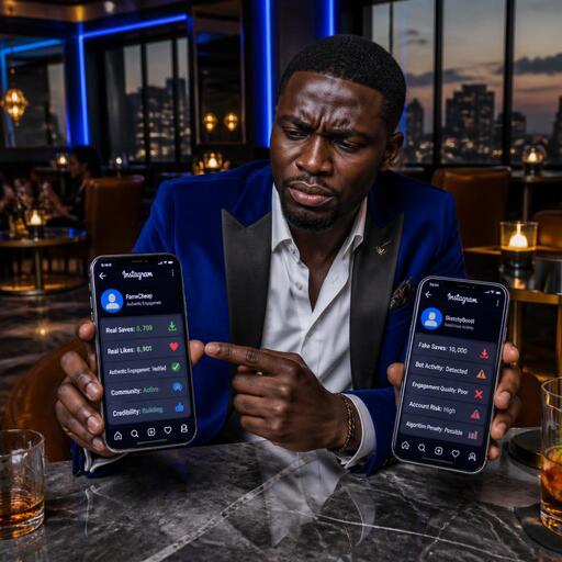 Nigerian influencer comparing saves