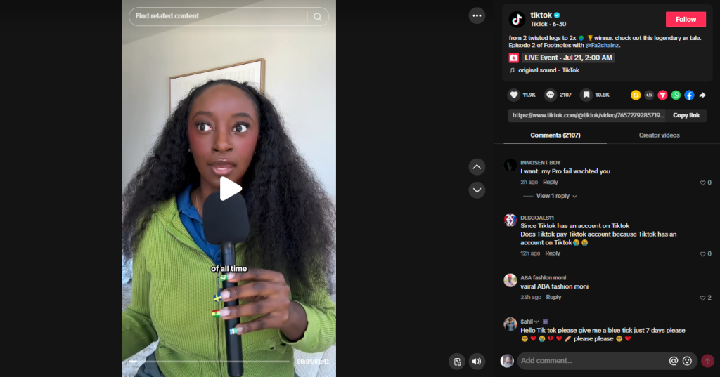TikTok engagement Content in Nigeria