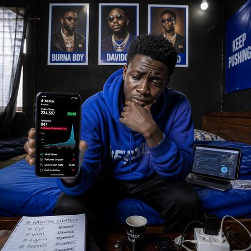 Naija youth frustrated by TikTok follower count stuck