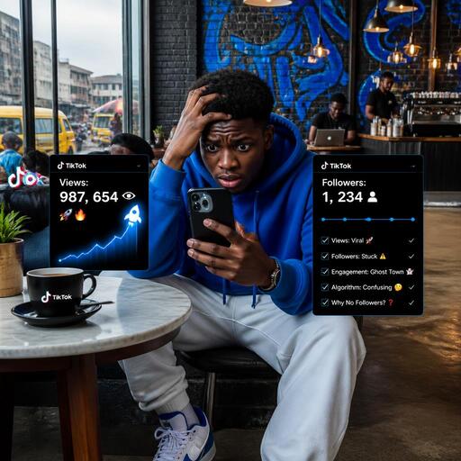 TikTok views with no follower growth