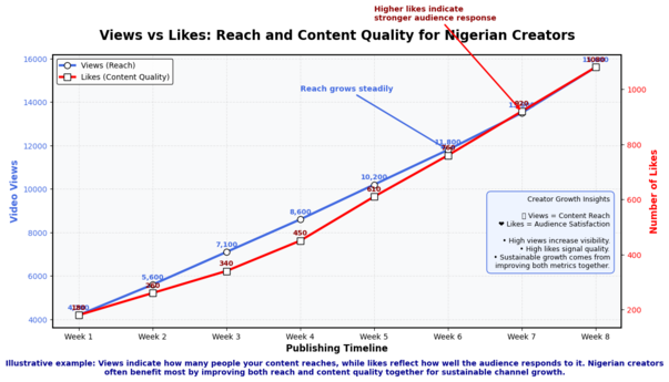 Nigerian TikTok reach vs quality chart.