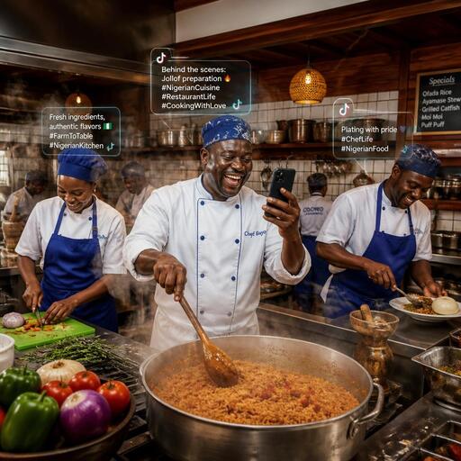 Nigerian brand TikTok behind-the-scenes content ideas