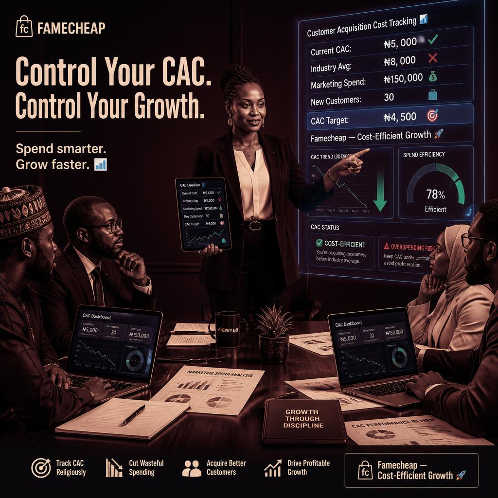 Infographic showing CAC trends for Nigerian businesses