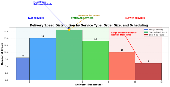 Histogram of SMM panel delivery speed factors
