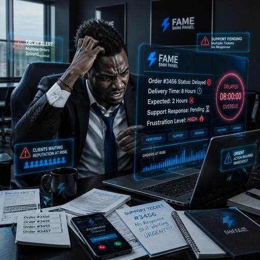 Photo of frustrated Nigerian professional at office desk