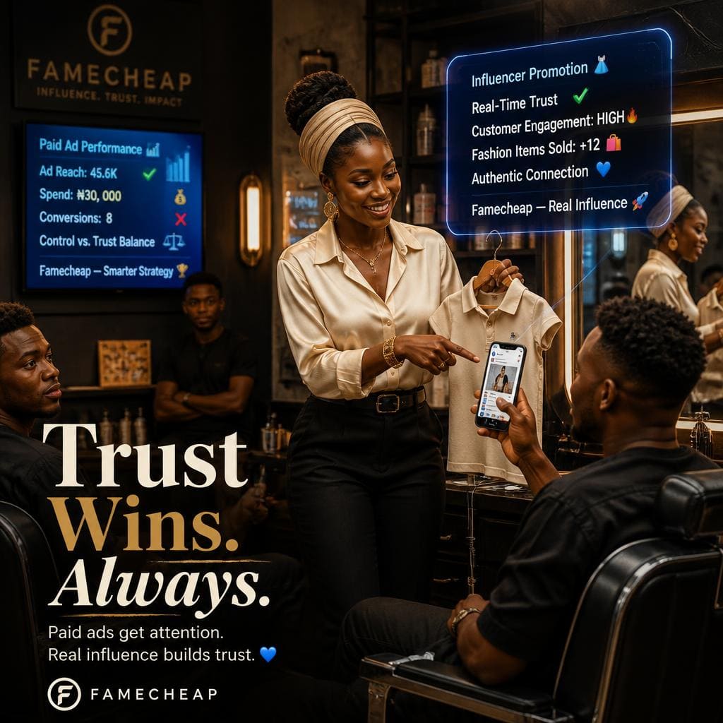 Comparison of influencer vs paid social advertising in Nigerian context