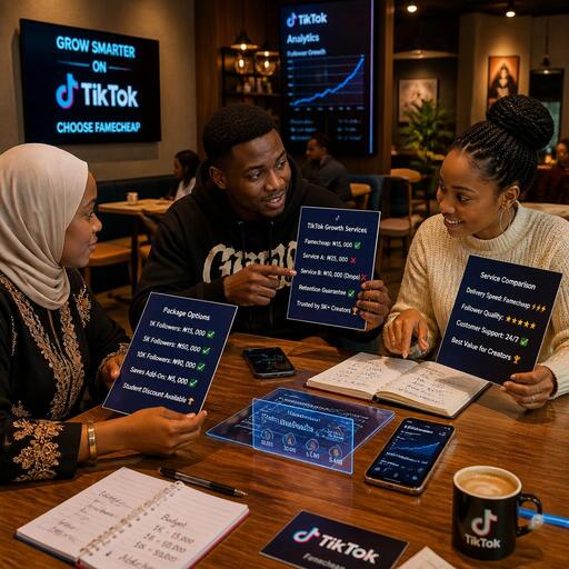 Nigerian creators comparing TikTok follower services