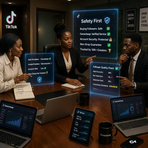 Nigerian creators discussing TikTok follower safety