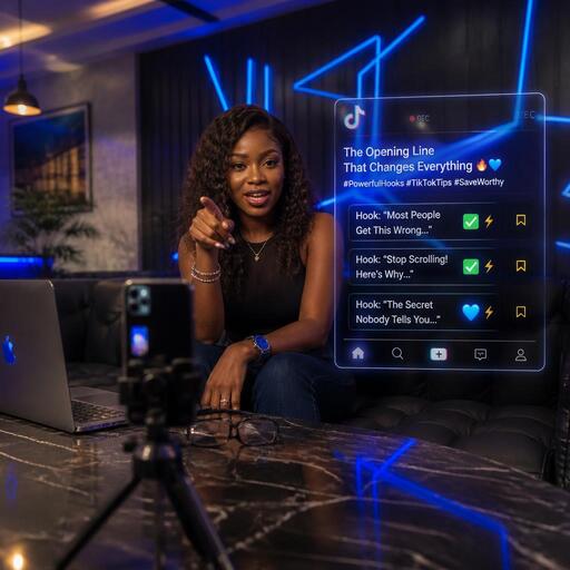 Strong hooks for TikTok saves in lounge