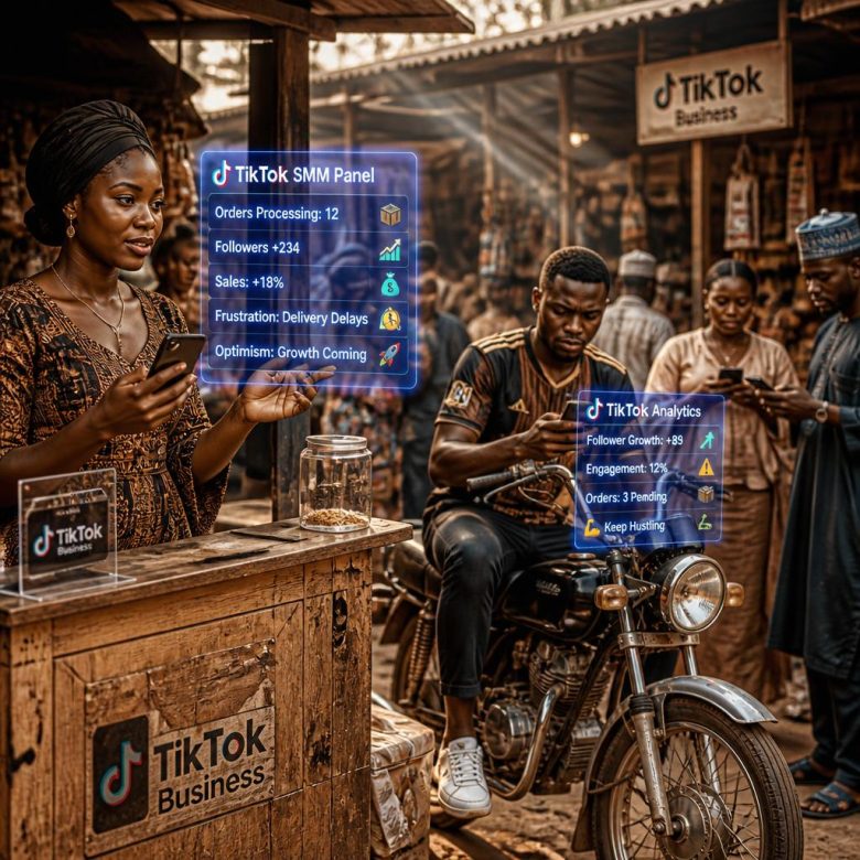 Nigerian entrepreneurs using TikTok SMM panels in daily hustle