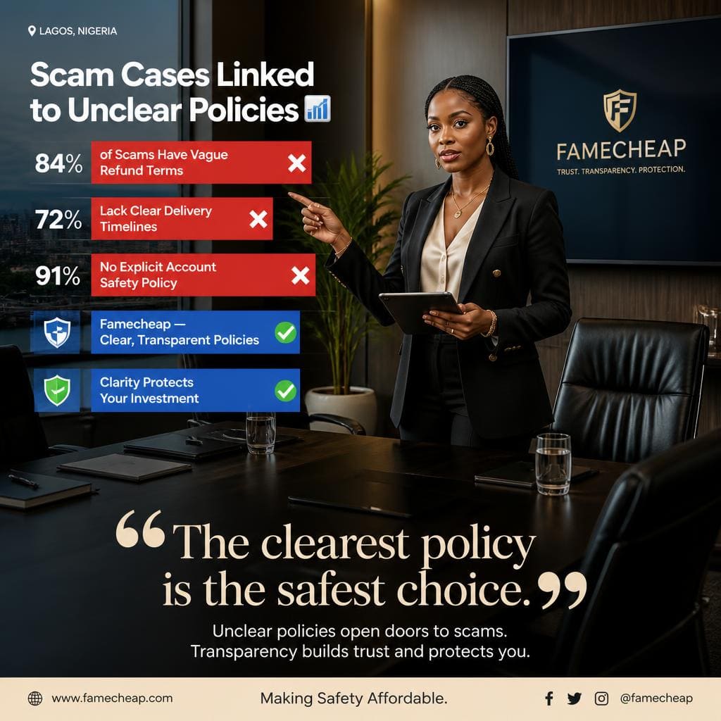 Nigerian business owner checking unclear policies