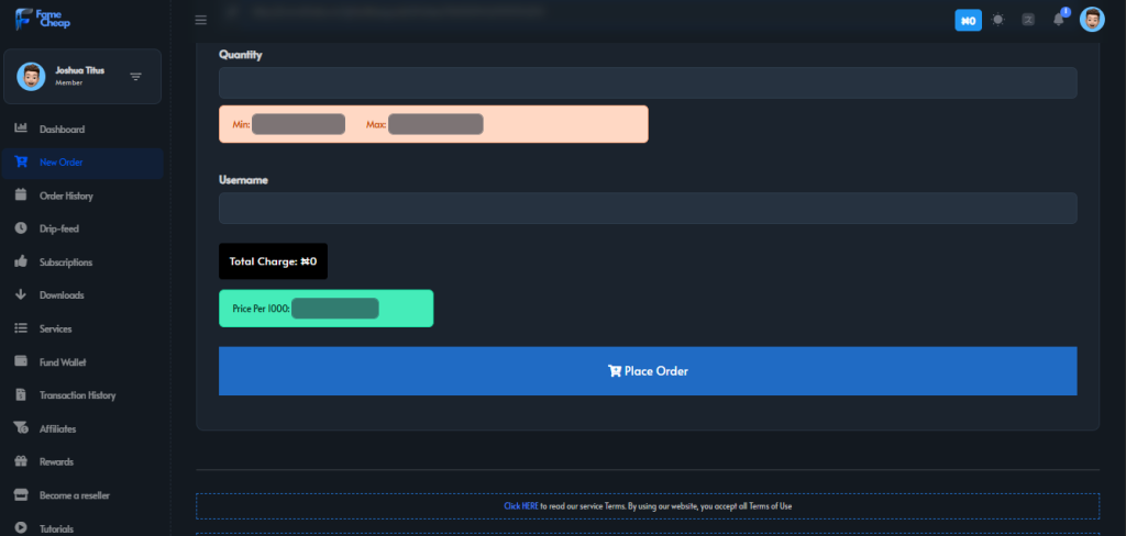 Histogram showing order progress and delivery