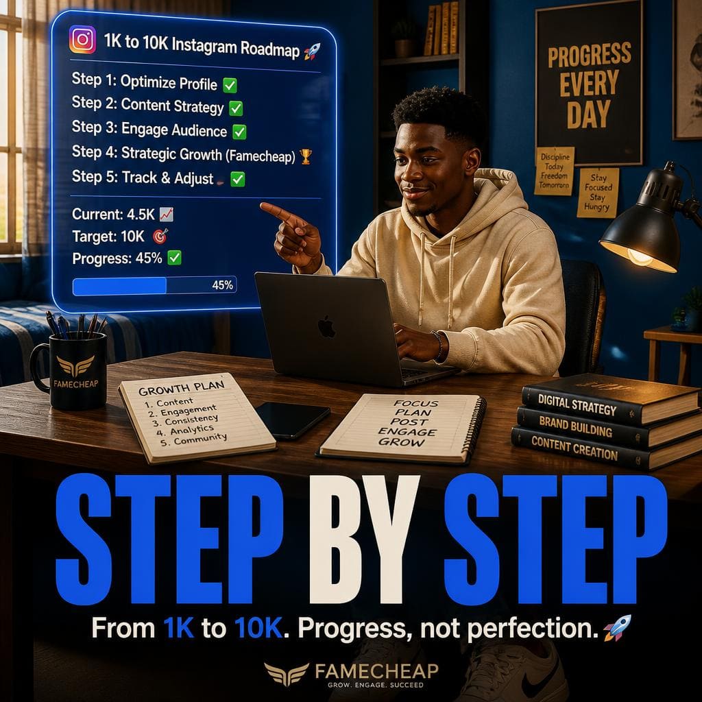 Nigerian youth applying three steps to grow Instagram followers