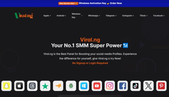 Screenshot of Viral.ng campaign tool.