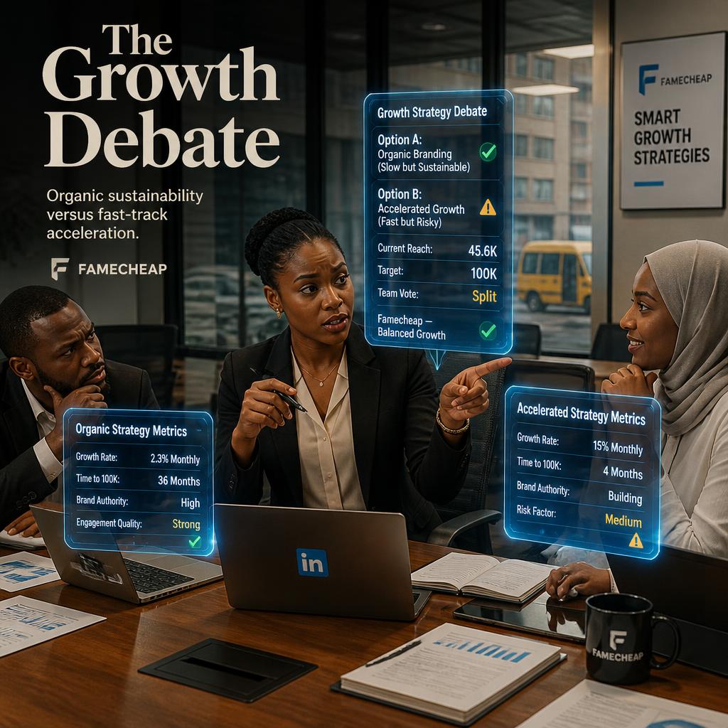 Nigerian professionals assessing LinkedIn growth strategy options