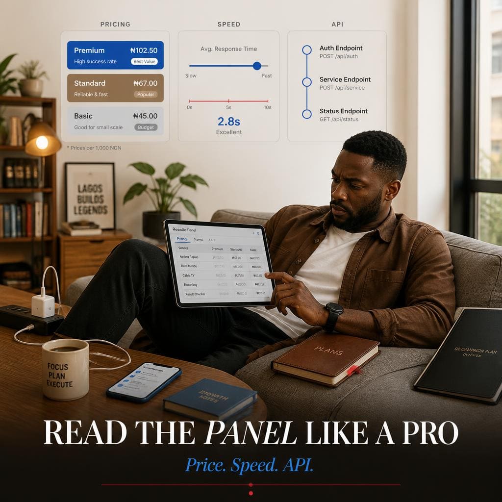 Marketer comparing reseller panel pricing and features