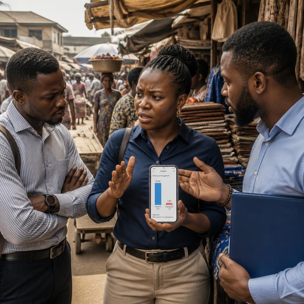 Does follower count affect LinkedIn engagement in Nigerian market