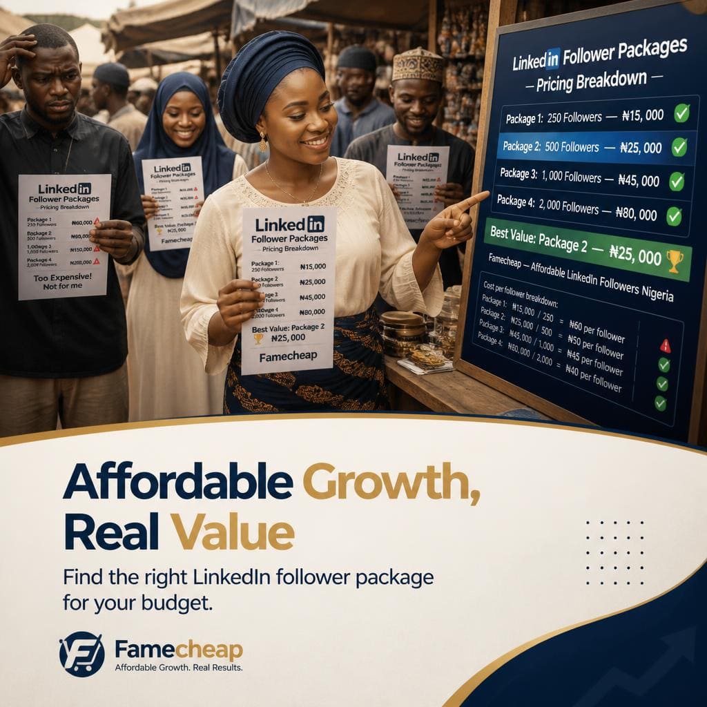 LinkedIn followers cost Nigeria explained with pricing tiers
