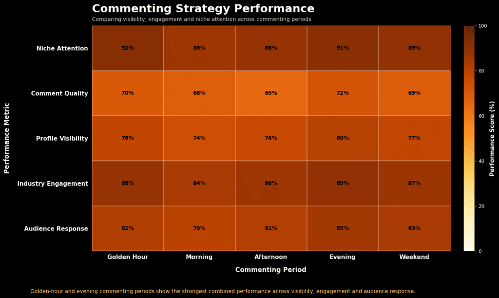 LinkedIn commenting strategy chart Nigeria