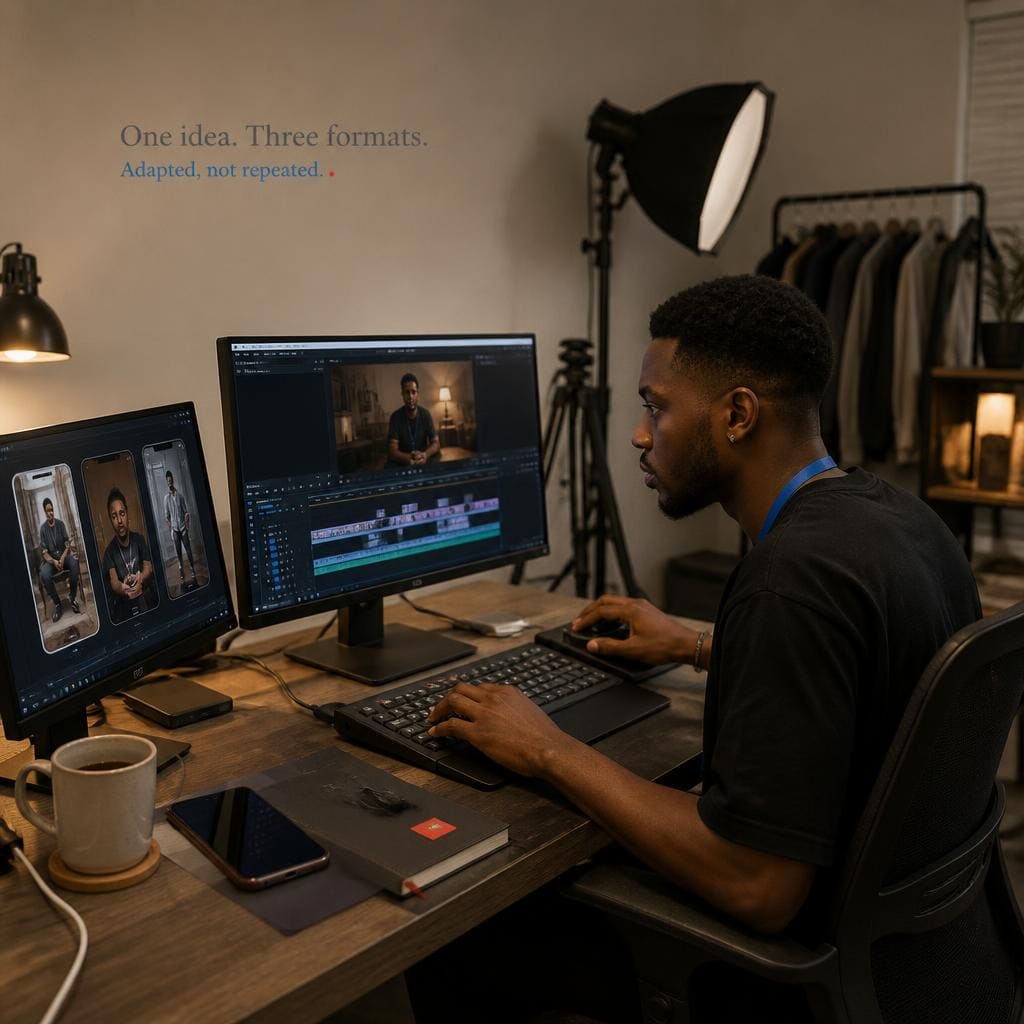Nigerian creator adapting content for Instagram and TikTok