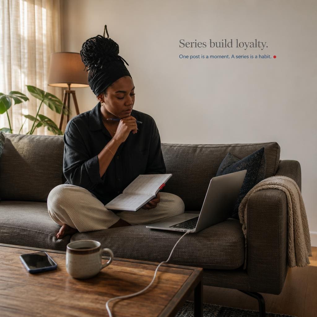 Nigerian social media manager building follower engagement