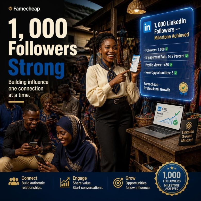 Nigerian professionals reaching 1,000 LinkedIn followers milestone