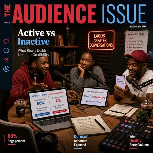 Real LinkedIn followers versus inactive Nigerian audience batches