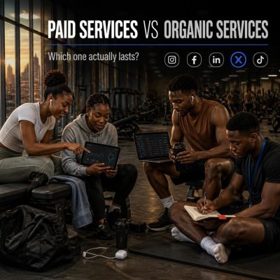 Nigerian creators comparing paid and organic growth strategies